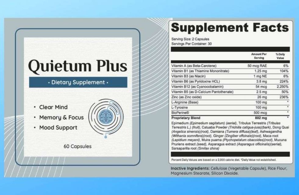 Ingredients Of Quietum Plus